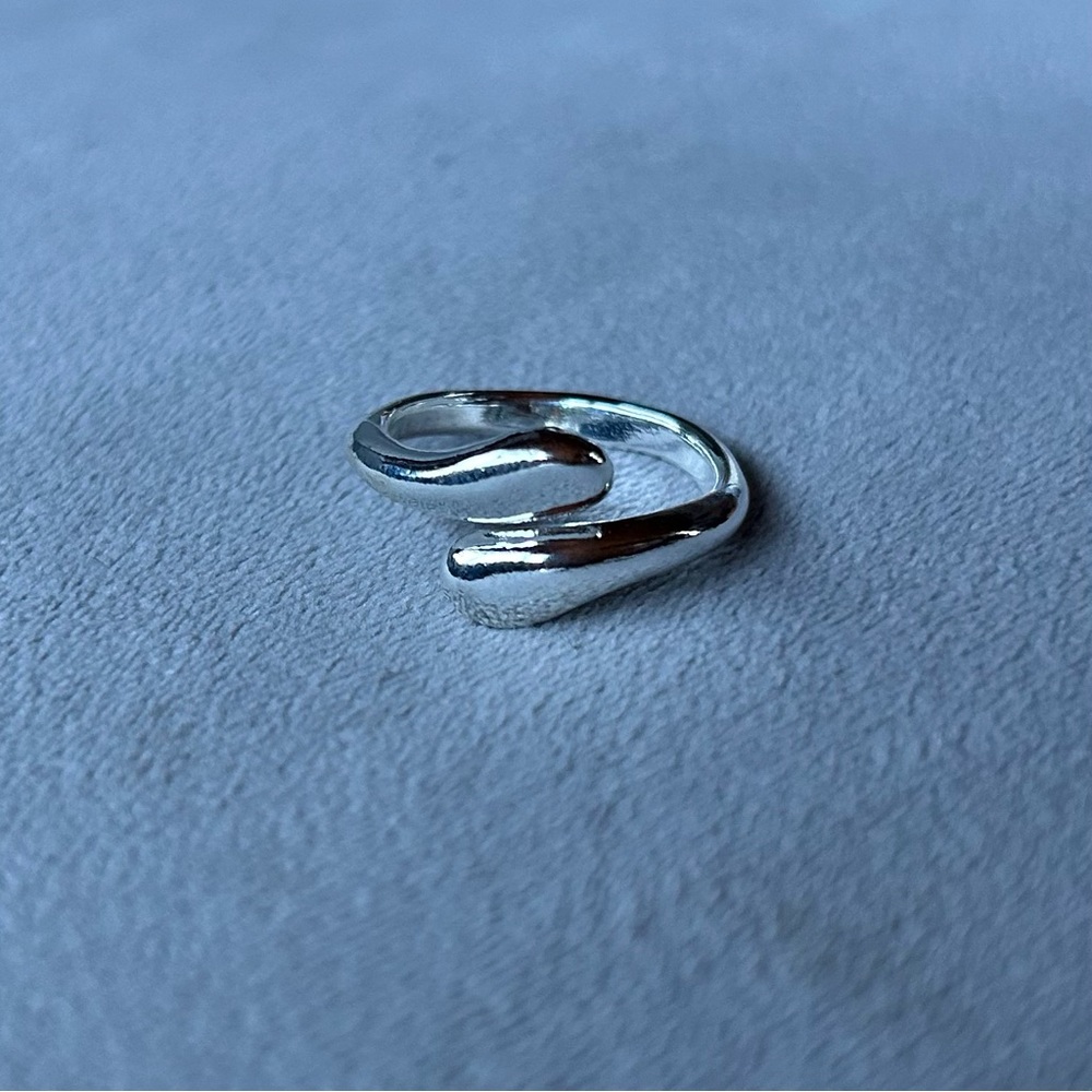 Water Drop ~ Ring ~ Silver Tone ~ Brand New! - Picture 8 of 8